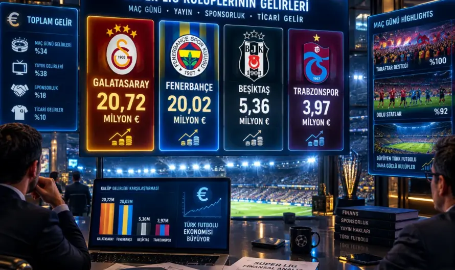 Avrupa Arenasında Türk Kulüplerinin Güncel Kazanç Tablosu